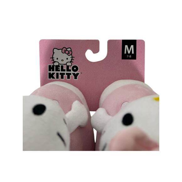 NWT Hello Kitty Women's Bootie Slippers Pink Size Medium 7 - 8 - Picture 2 of 3
